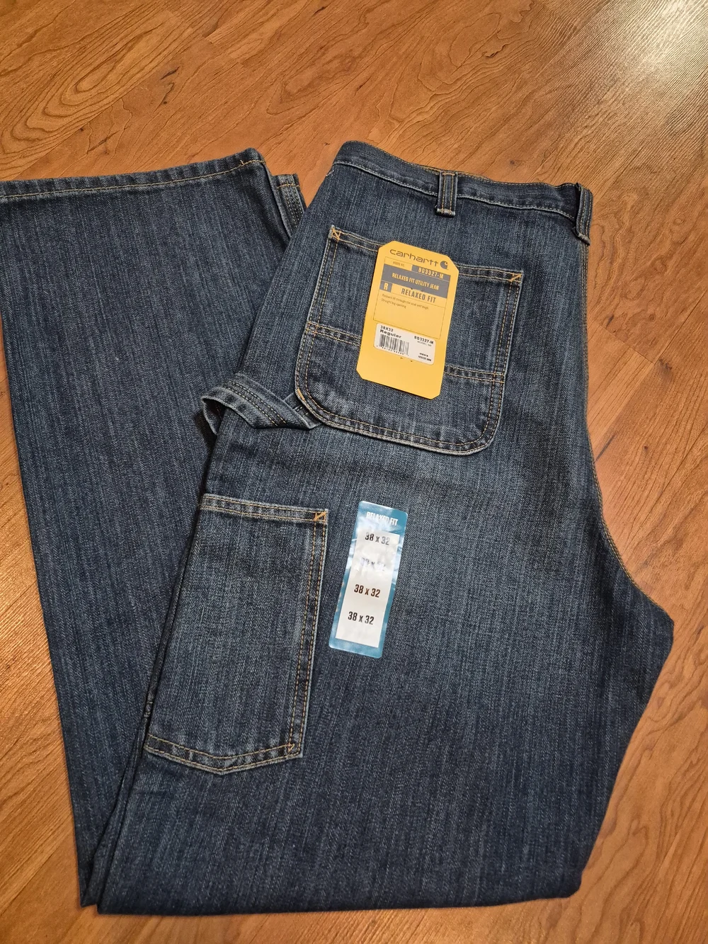 Carhartt Men’s Indigo Blue Relaxed Carpenter Jeans